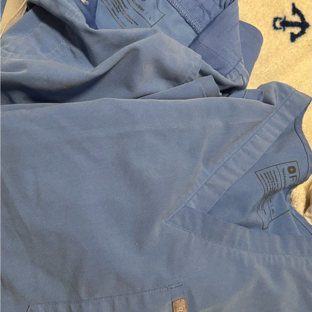Figs Women's Scrub Top in Blue